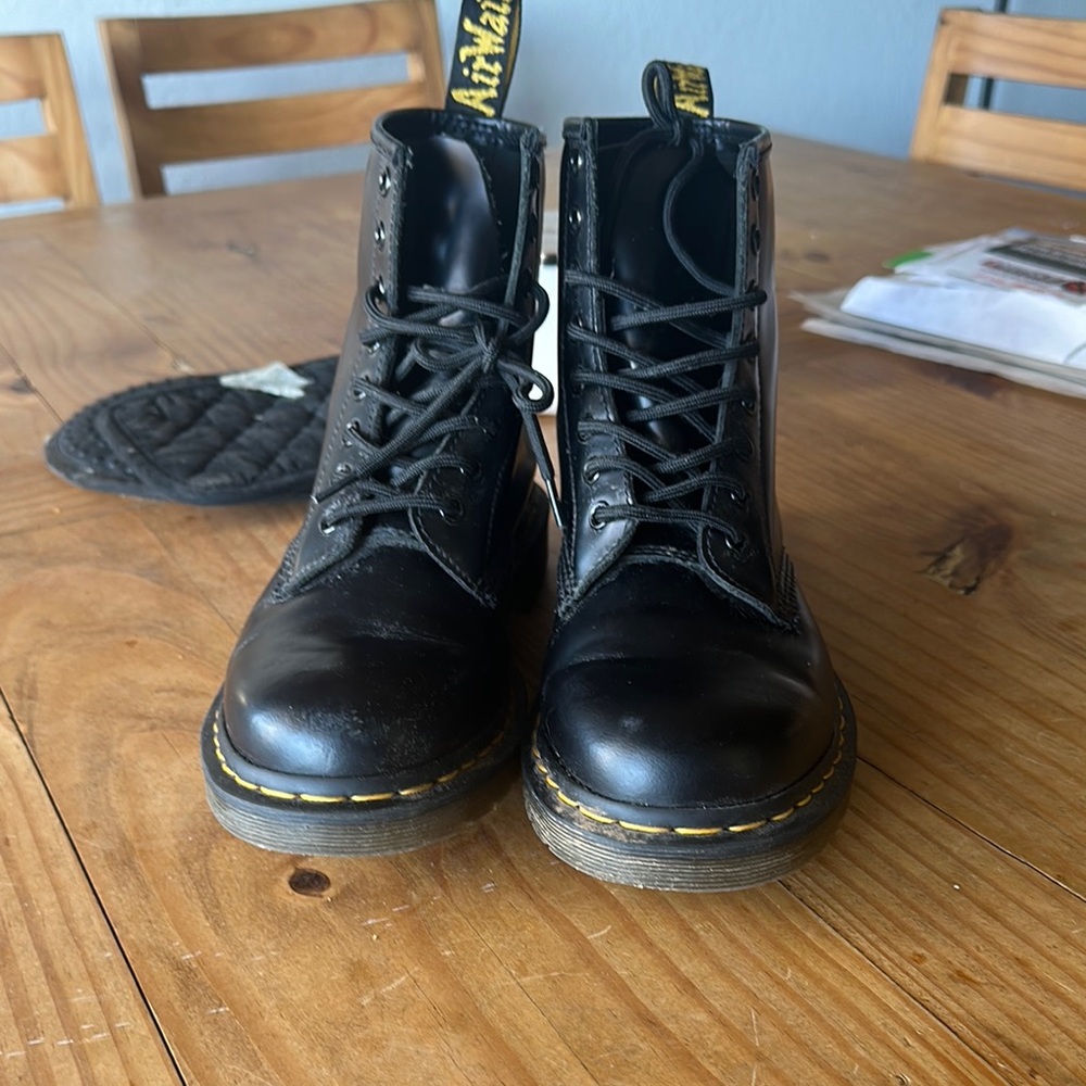 Dr. Martens Black Leather Boots